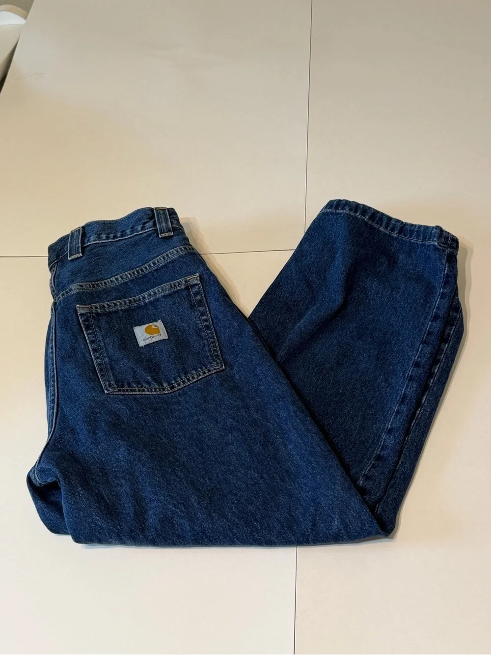 Carhartt WIP Brandon Pant Men’s S Blue Denim Baggy Loose Fit Jeans Workwear